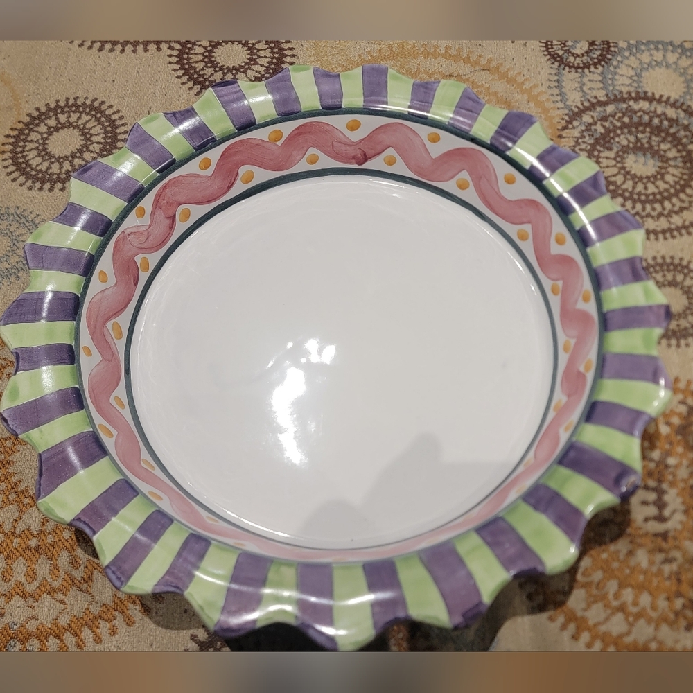 MacKenzie-Childs Piccadilly Pie Dish